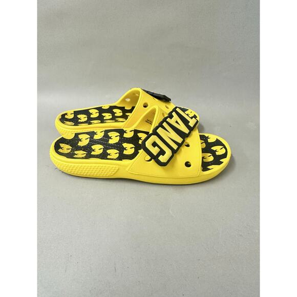 Crocs Classic Wu-Tang Slide Sandals in Yellow/Black Mens Size 5 Womens 7 - Picture 9 of 14